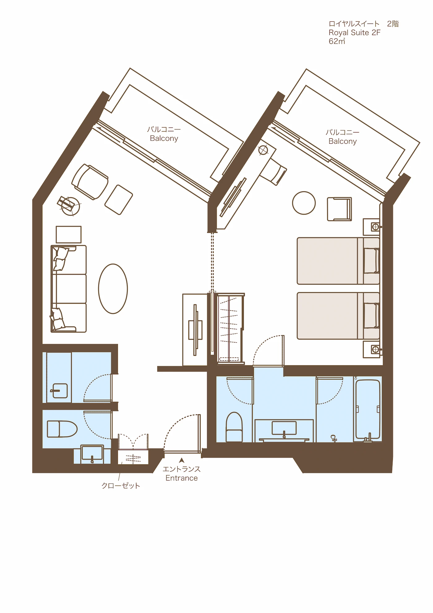 間取り図：ロイヤルスイート2階