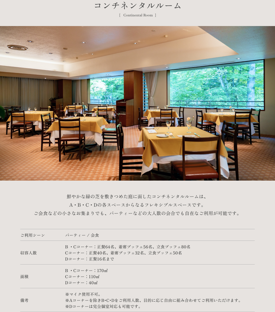 コンチネンタルルーム